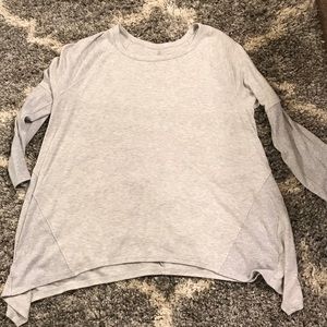 Light sweat shirt asymmetrical